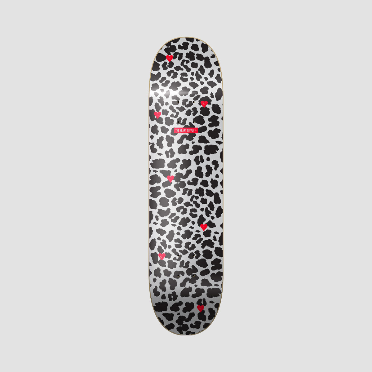 The Heart Supply Luxury Cheetah Skateboard Deck Black/White - 8"