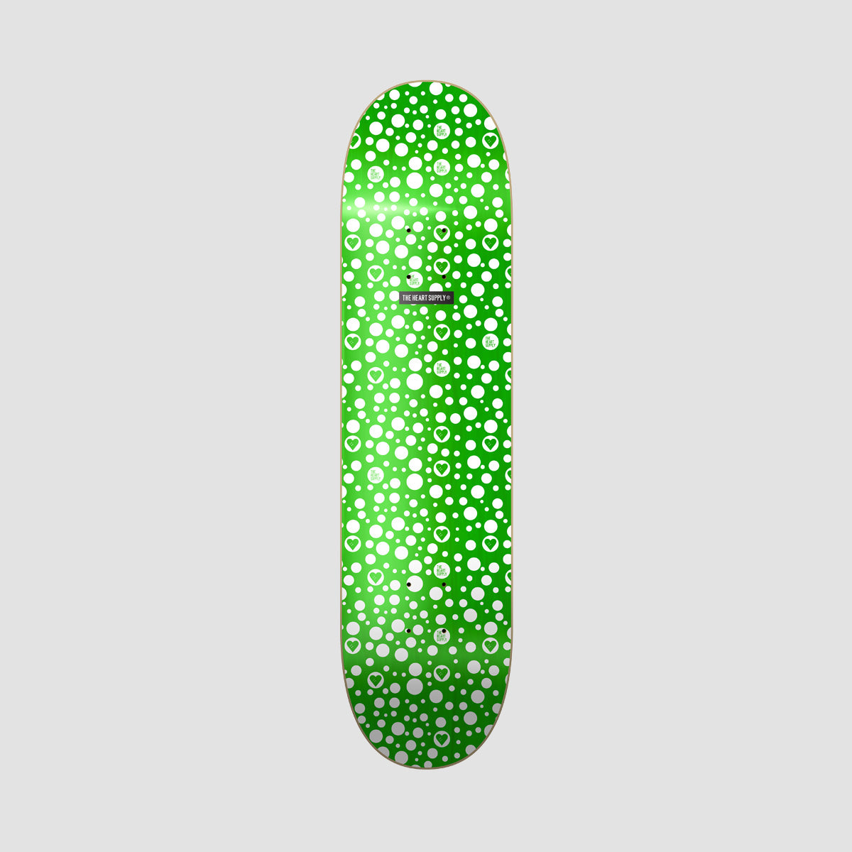 The Heart Supply Luxury Spots Skateboard Deck Green/White - 8.25"