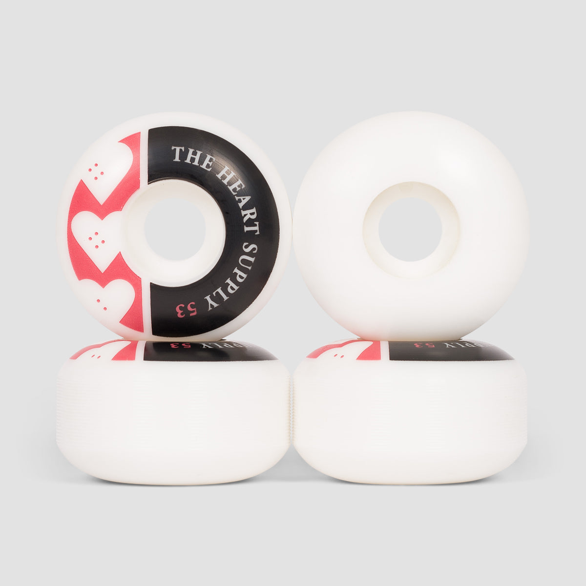 The Heart Supply Squad Skateboard Wheels Red 53mm