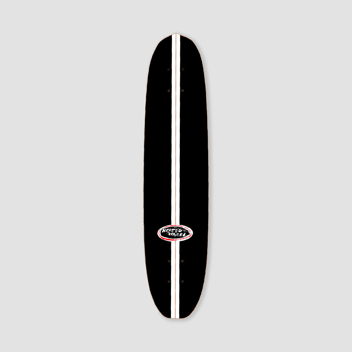 The Heated Wheel Polarizer Baja Skateboard Deck Black - 6 x 27.5"