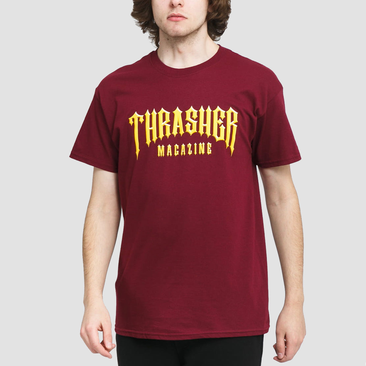 Thrasher Low Low Logo T-Shirt Maroon