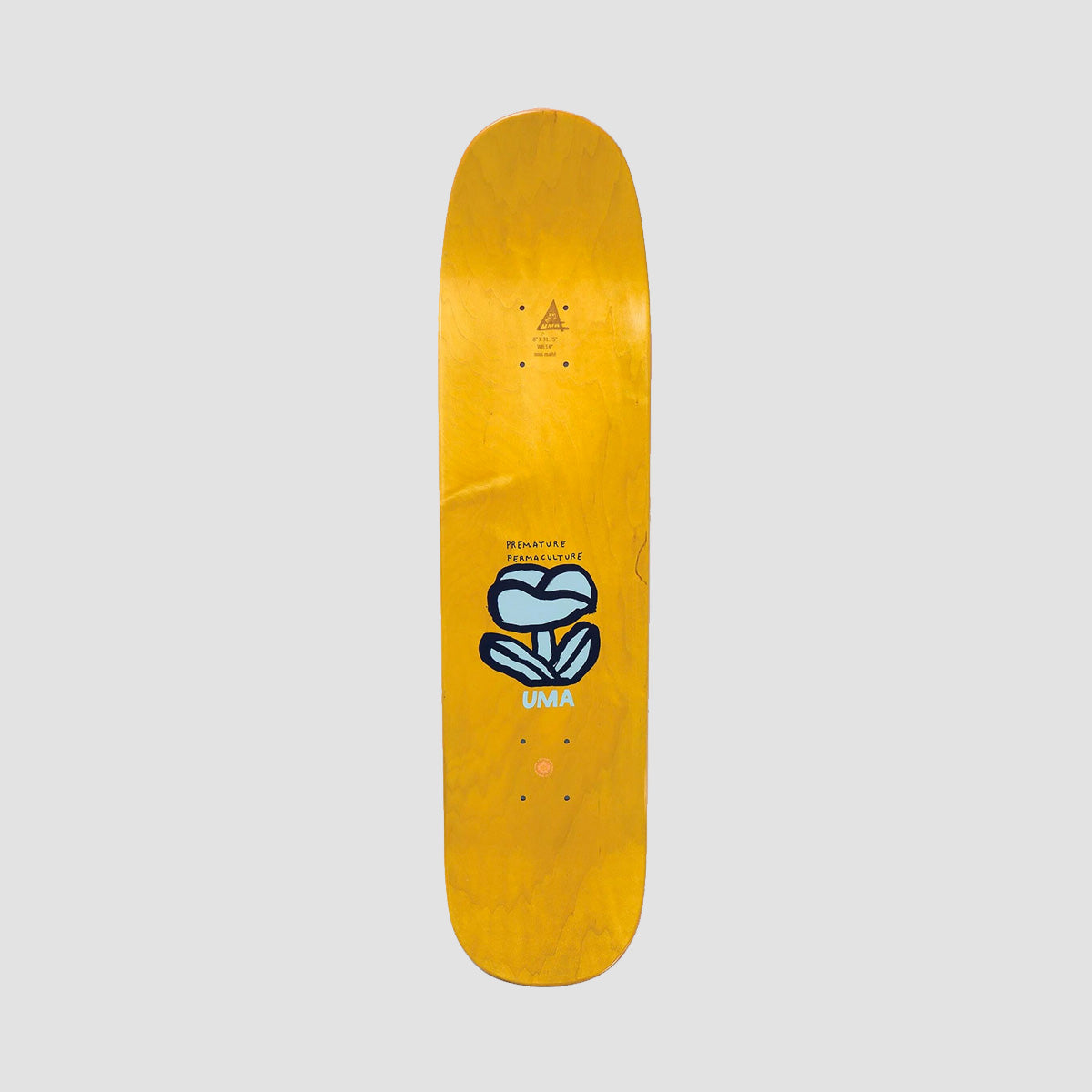 UMA Premature Permaculture Maite Minimaite Shape Skateboard Deck - 8"