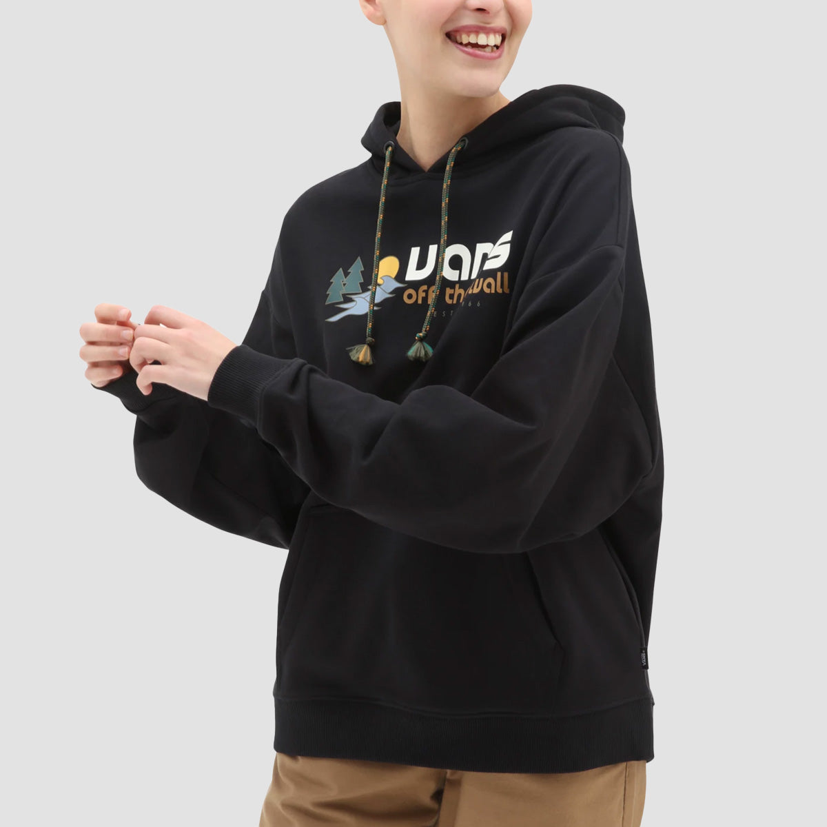 Vans Coastal Pullover Hoodie Black - Womens