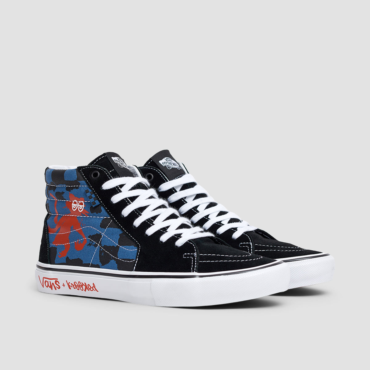 Vans Skate Sk8-Hi Shoes - Krooked By Natas For Ray Blue/Black/Multicolour