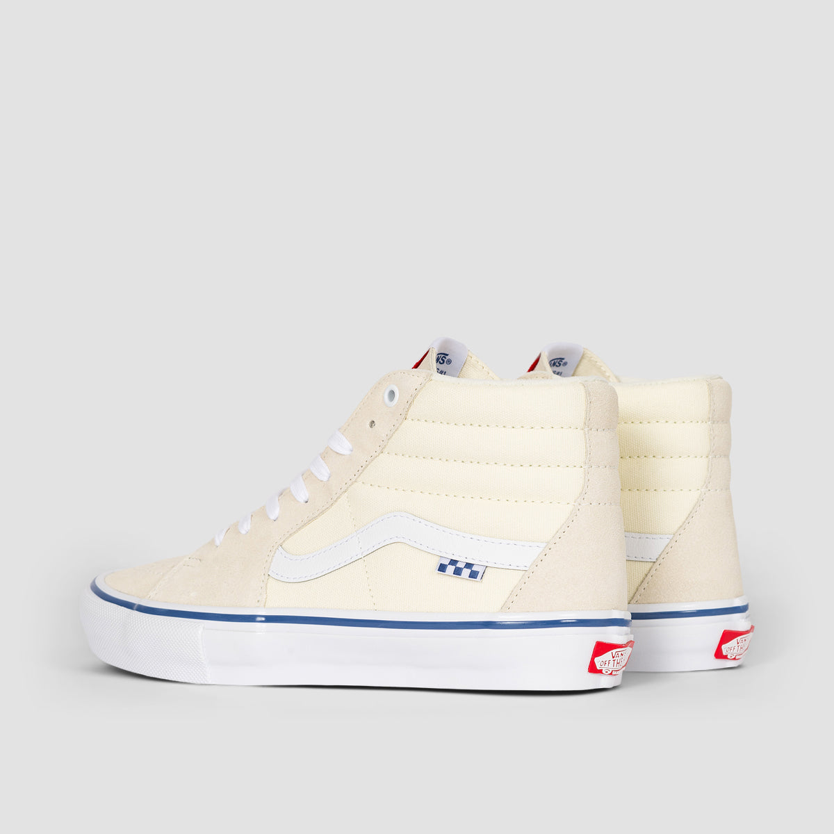 Vans Skate SK8 Hi High Top Shoes Off White