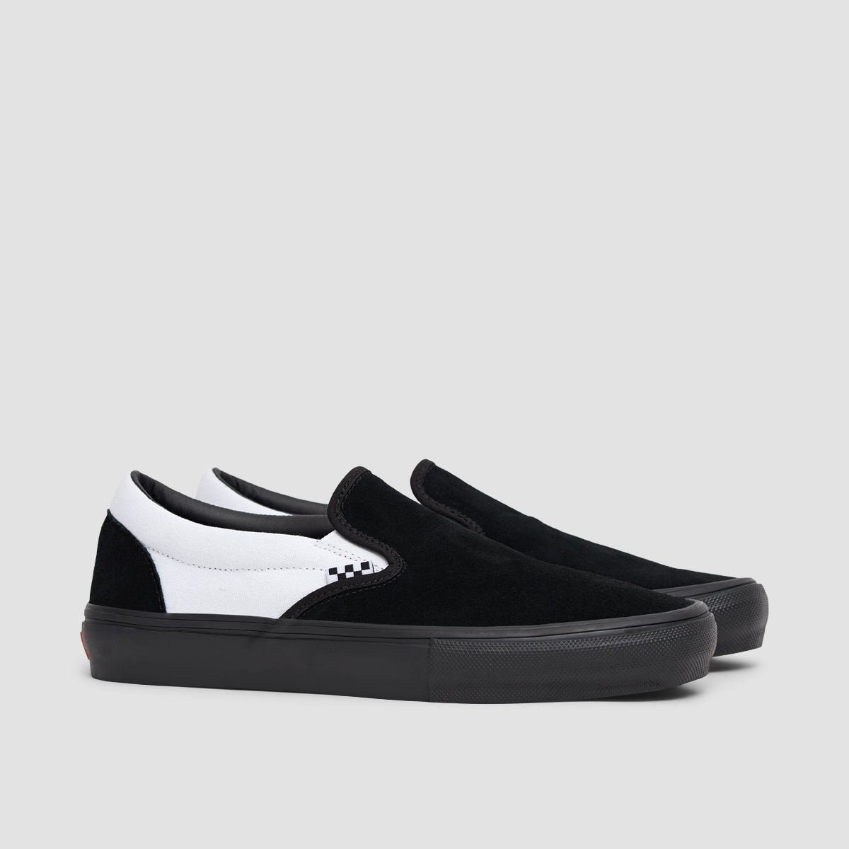Vans Skate Slip-On Shoes - Black/Black/White