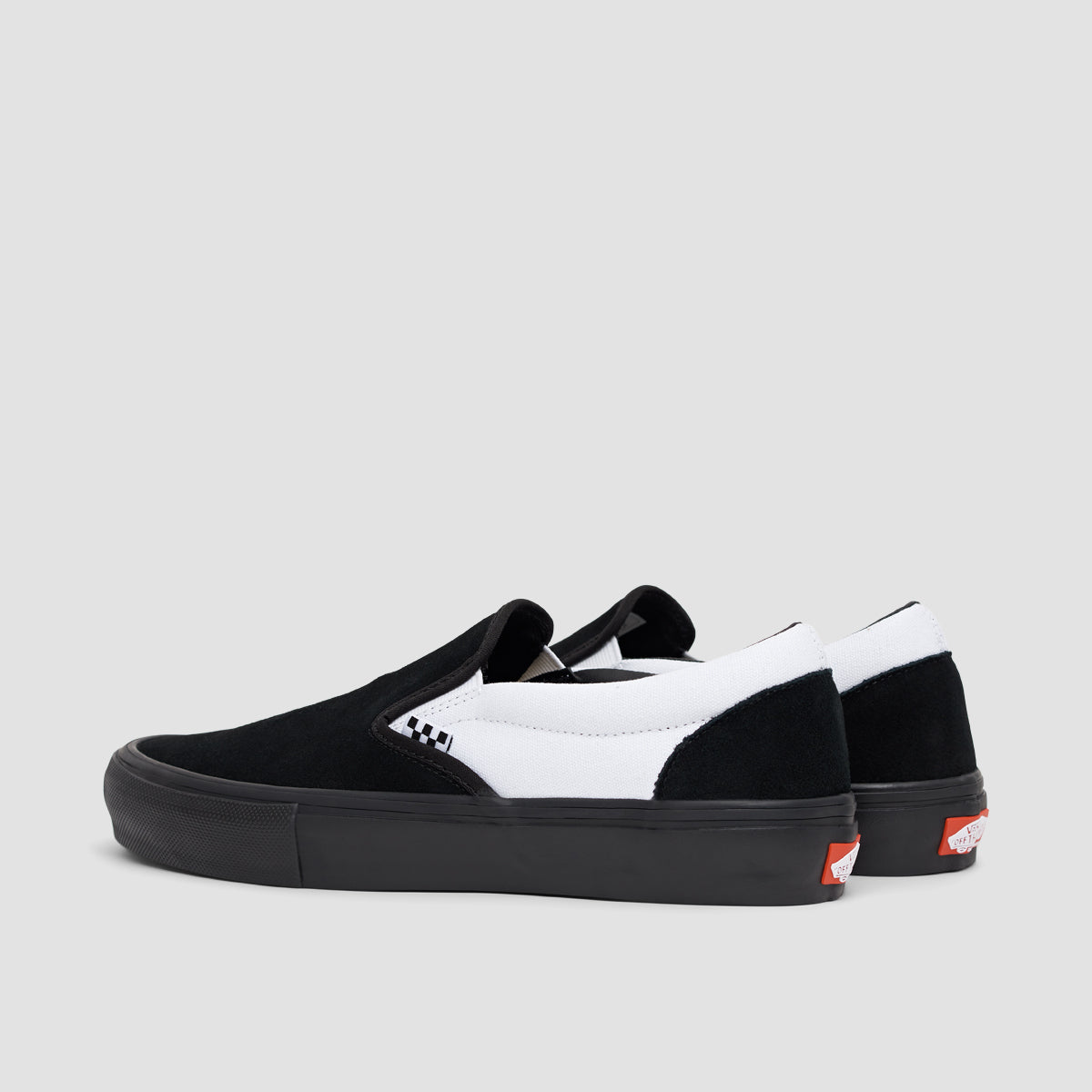 Vans Skate Slip-On Shoes - Black/Black/White