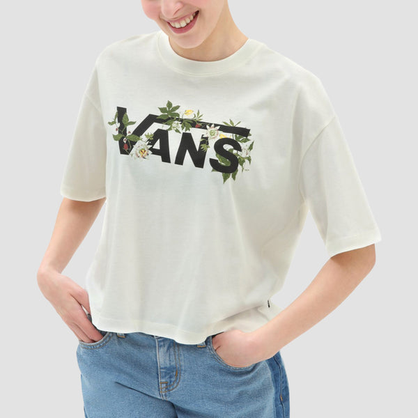 Vans The Lizzie Ringer Crew Tee (Marshmallow) x Small