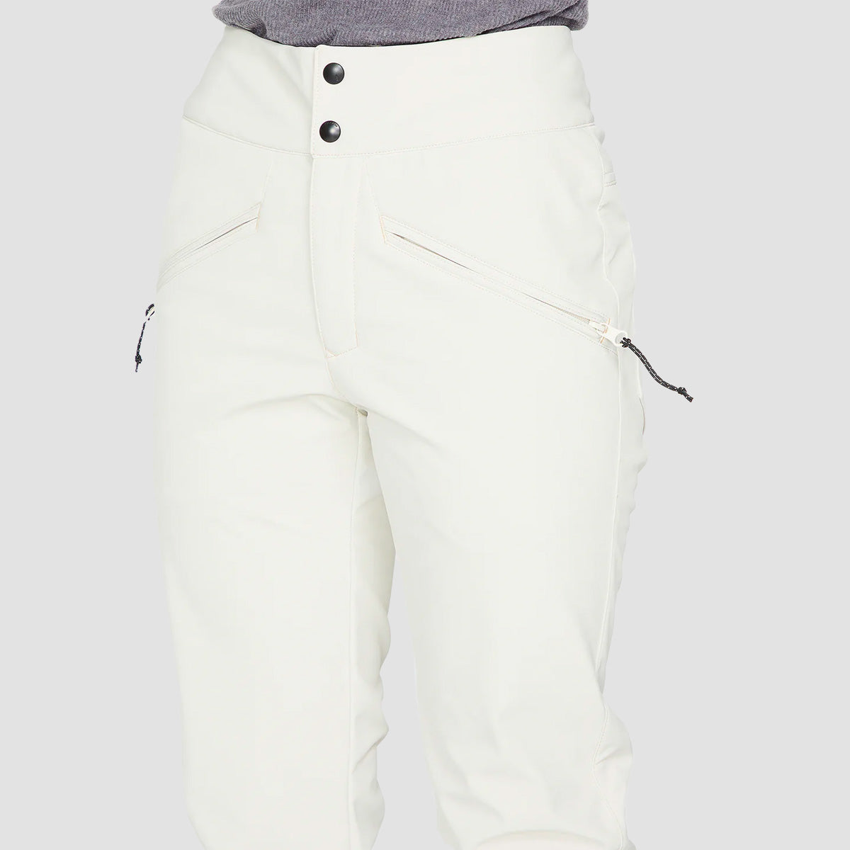 Volcom Battle Stretch HR Snow Pants Off White - Womens