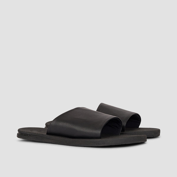 Volcom E-Cliner Slide Sandals Black Out - Womens
