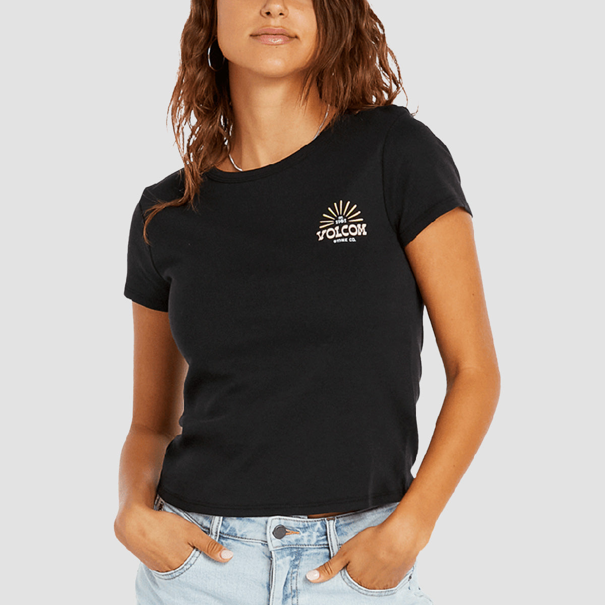 Volcom Have A Clue T-Shirt Black Womens