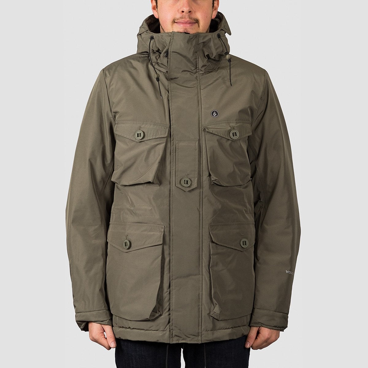 Volcom Hawstone 5K Jacket Army Green Combo - Clothing