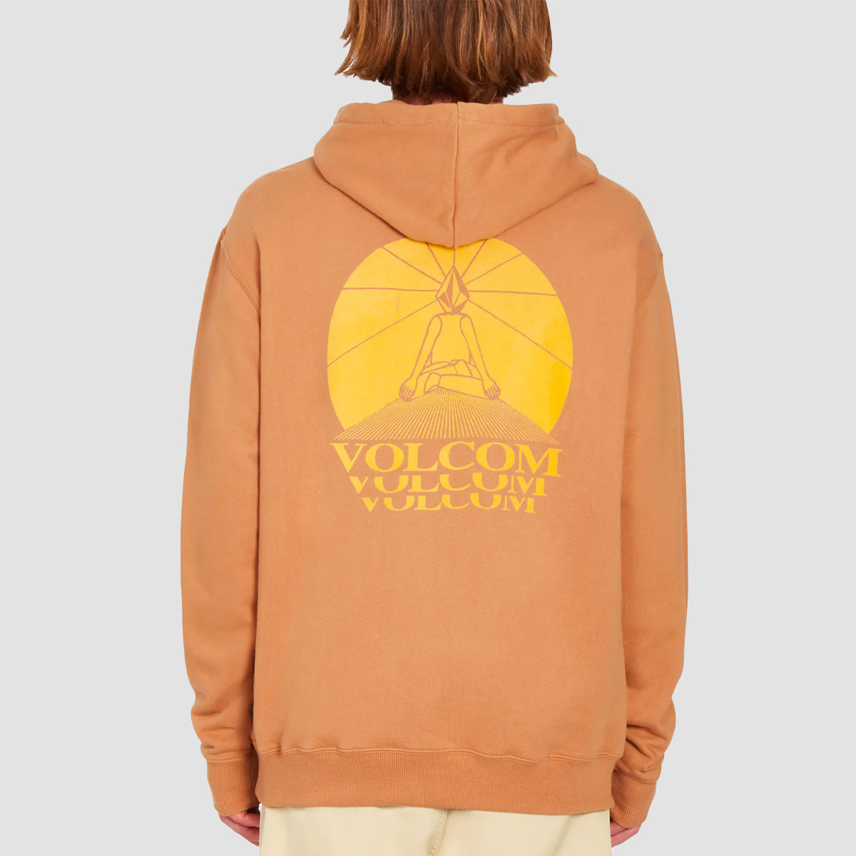 Volcom Terry Stoned Pullover Hoodie Tobacco