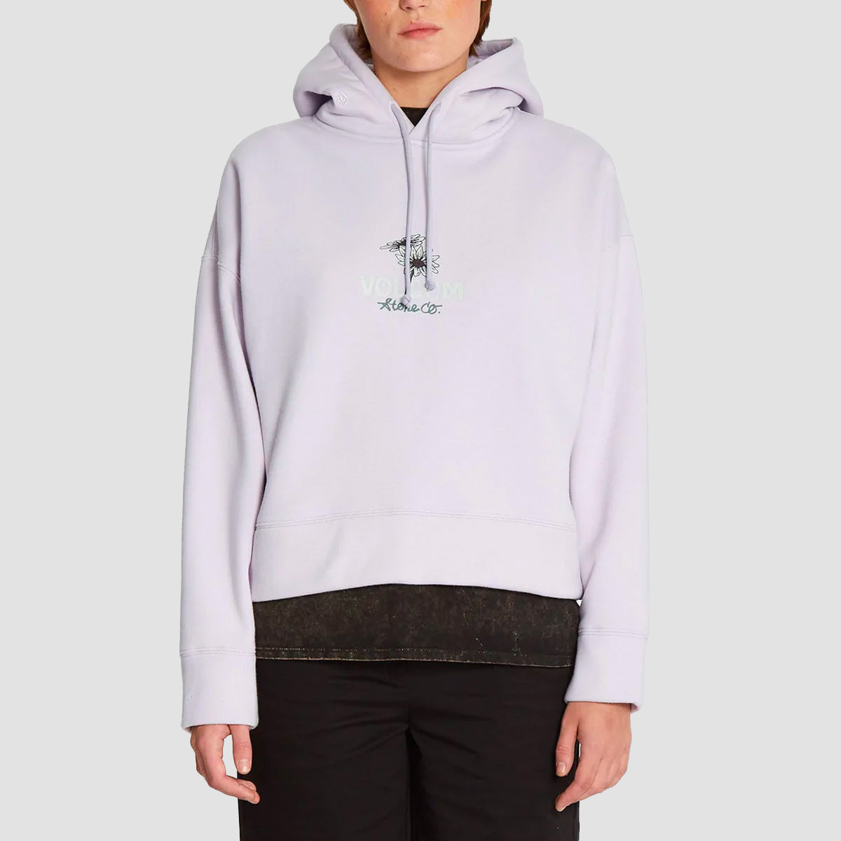 Volcom Voltrip From The Strange Pullover Hoodie Lavender - Womens