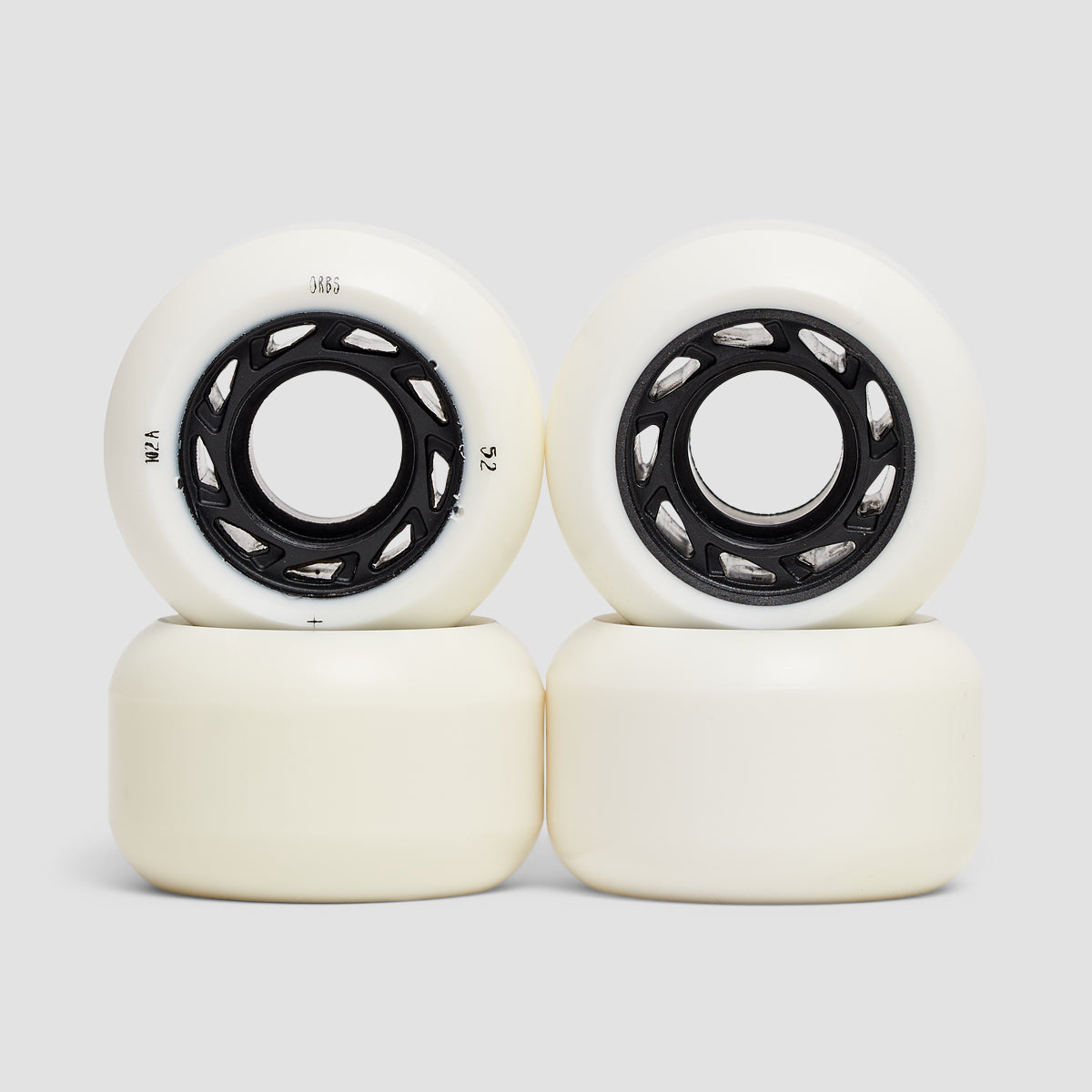 Welcome Orbs Ghost Lites 102A Skateboard Wheels White/Black 52mm